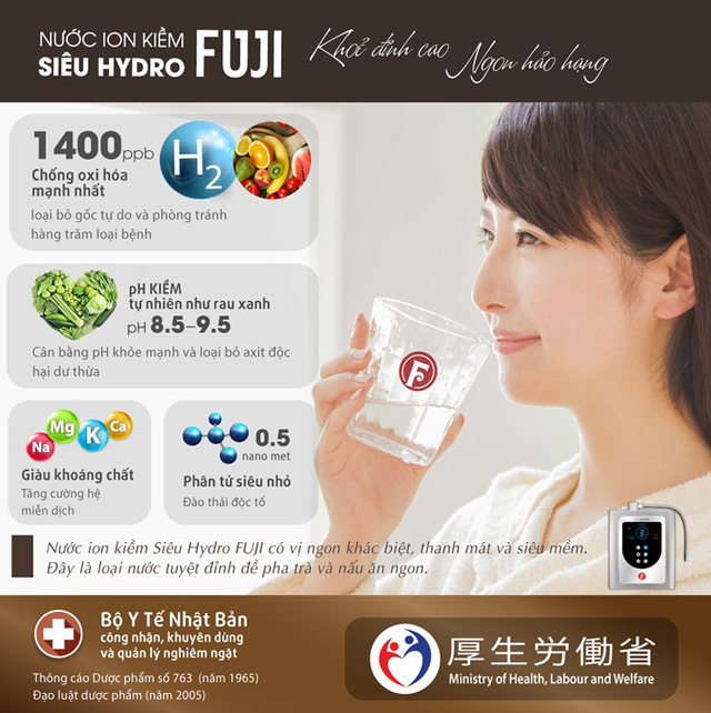Fuji Smart trình làng 5 kiệt tác máy lọc nước ion kiềm P9, i9, Super9000, JP900, JP900 Pro - Xu hướng nước uống mới 2022 - Ảnh 3. Fuji Smart trình làng 5 kiệt tác máy lọc nước ion kiềm P9, i9, Super9000, JP900, JP900 Pro - Xu hướng nước uống mới 2022 - Ảnh 3.